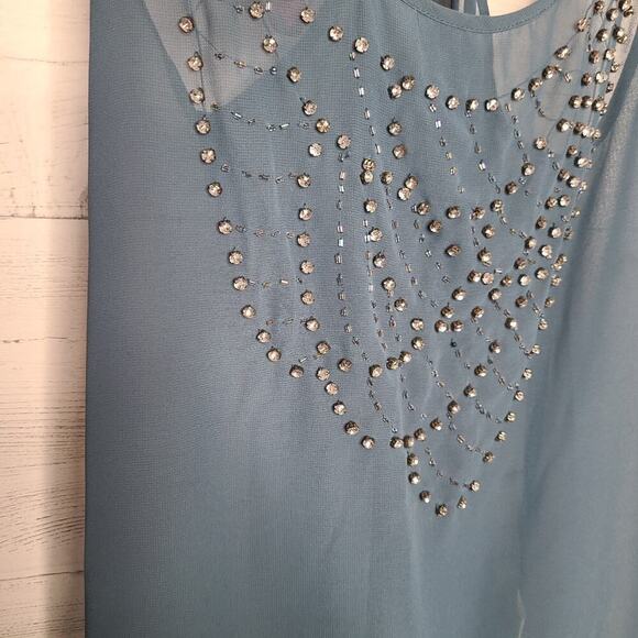 Anthropologie Size Small Pins & Needles Jeweled Tank - Picture 8 of 10